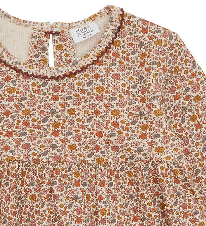 Hust and Claire Kleid - Waffel - Dilay - Hafermilch m. Blumen