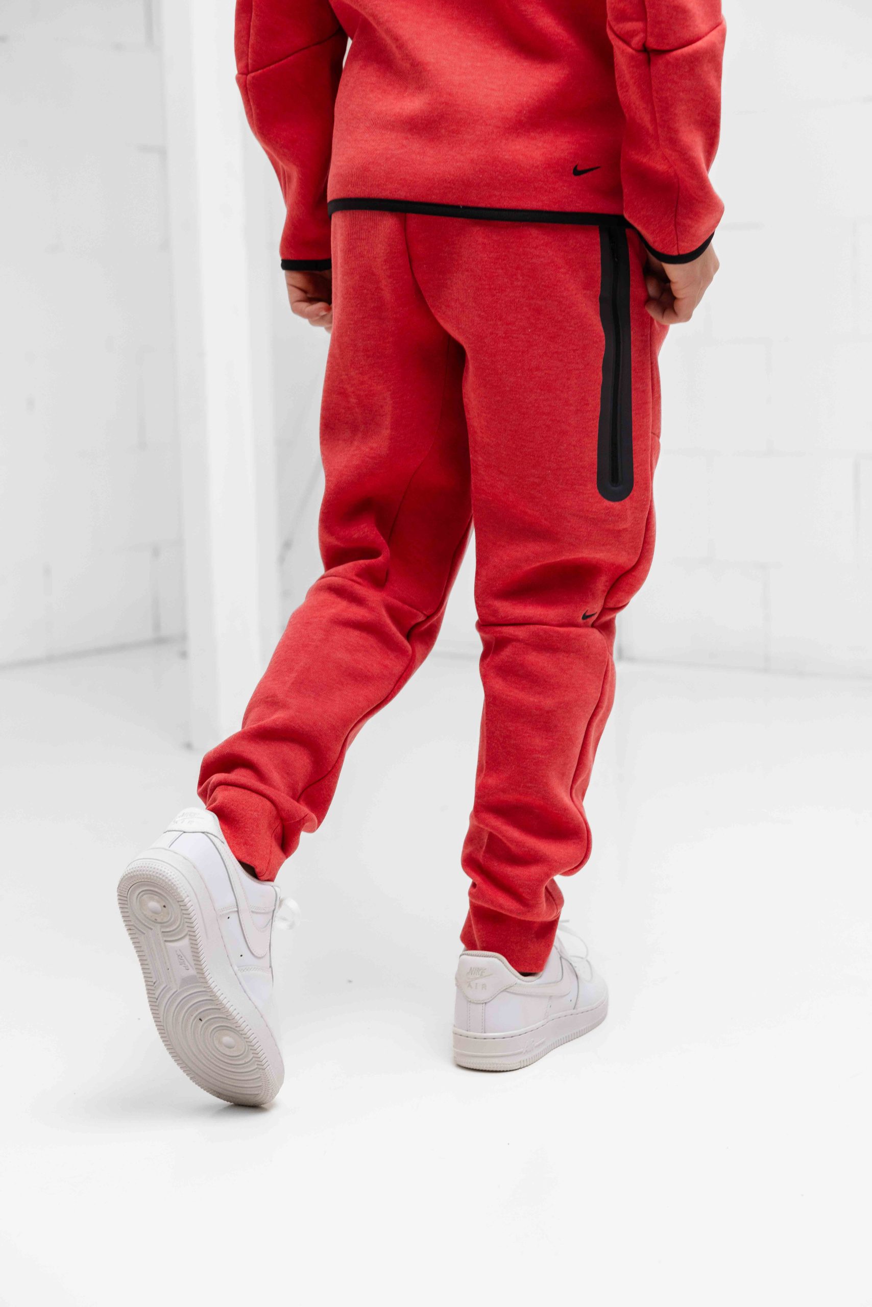 Nike Tech Fleece Trainingspak Kids Rood