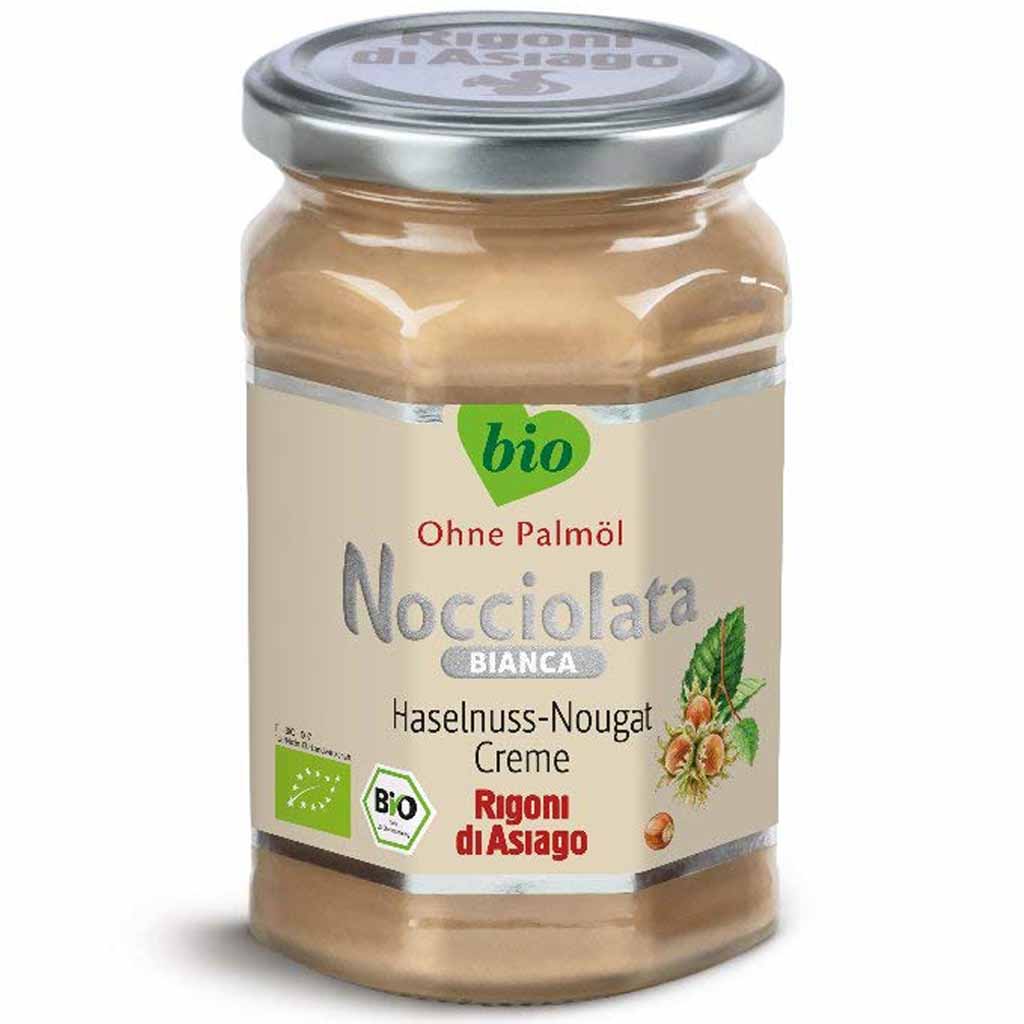Nocciolata Bianca Bio Haselnuss-Nougat-Creme 250g MHD:18.4.27