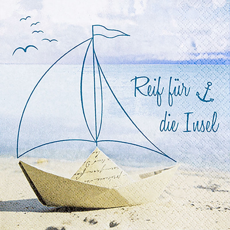 Servietten Reif für die Insel