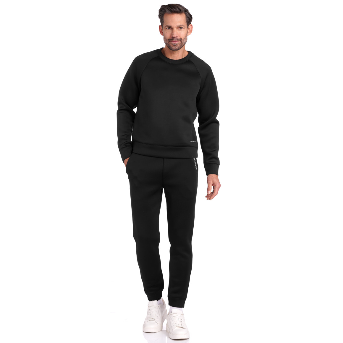VanVaan Herren Sport-Sweatshirt mit Raglanärmeln schwarz