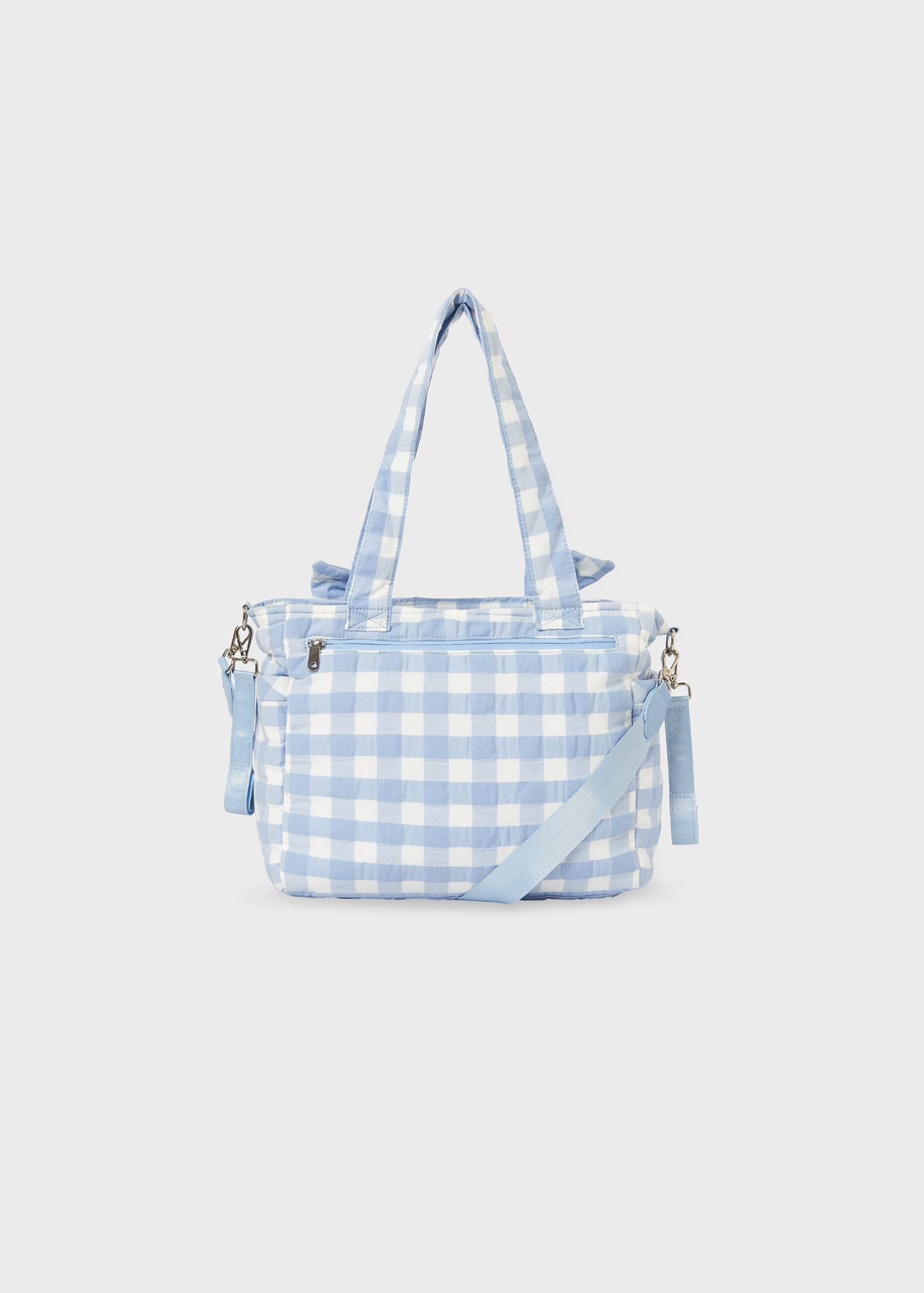 bolsa de bebê xadrez vichy