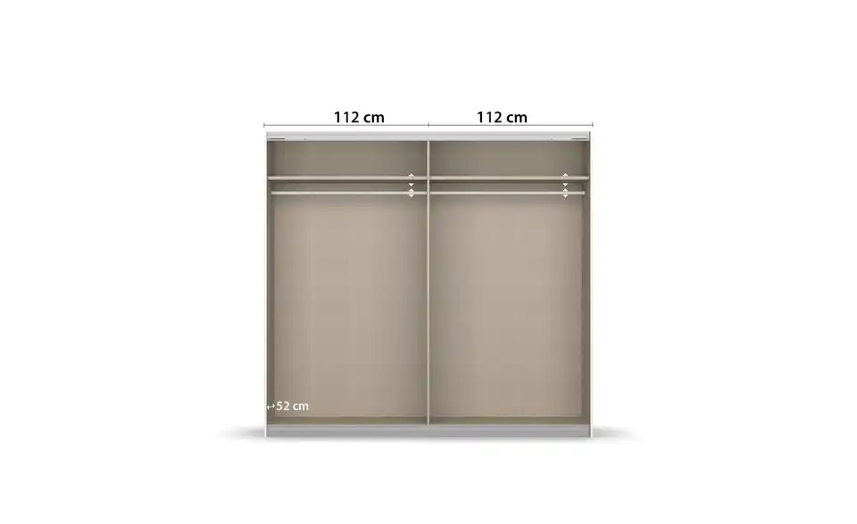 Schwebetürenschrank 226 cm 2 Stück