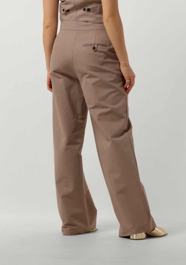 VANILIA bruine vanilia pantalon straight soft touch
