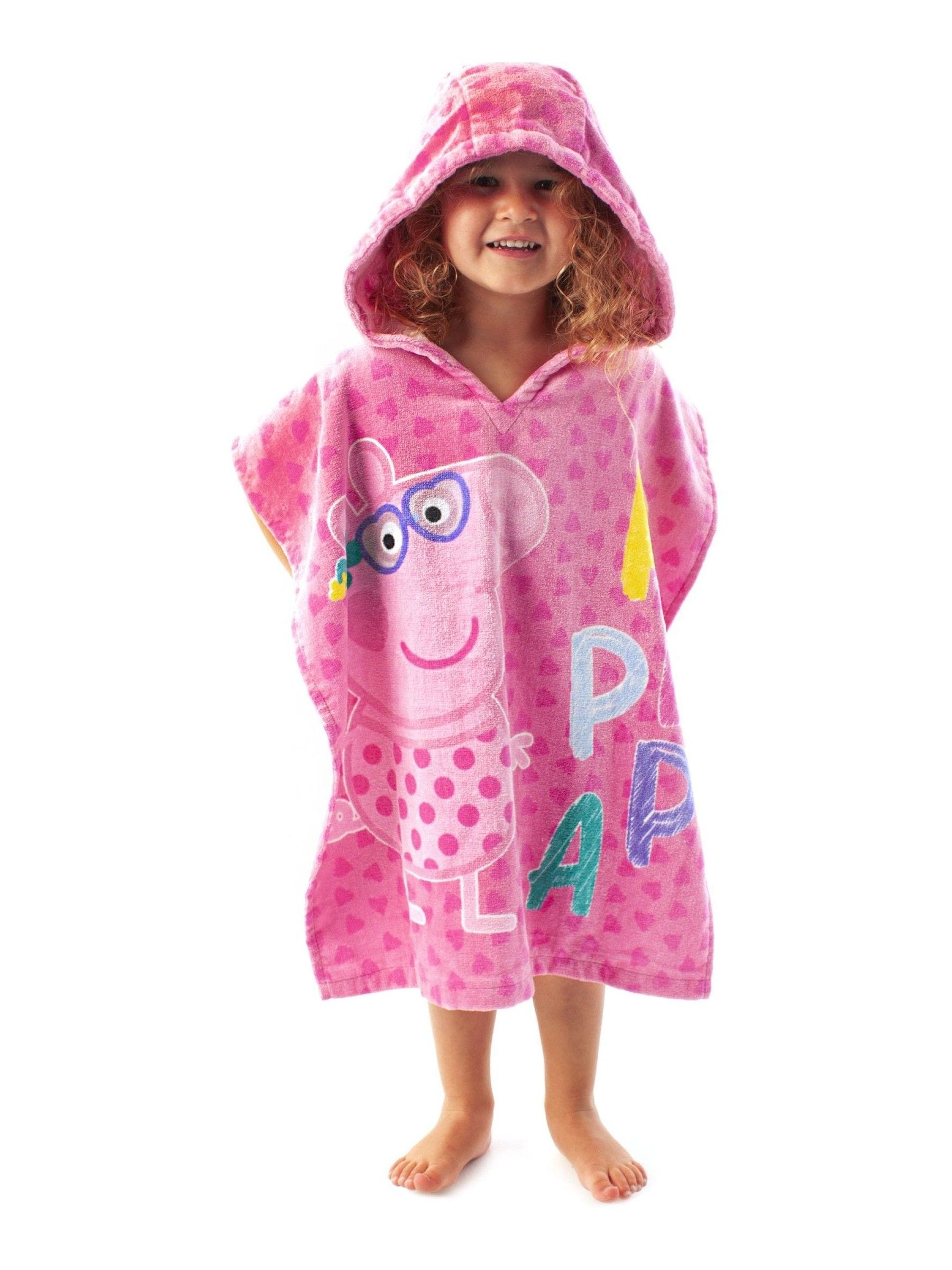 Vanilla Underground Peppa Pig badpak en ponchoset met handdoek voor meisjes.