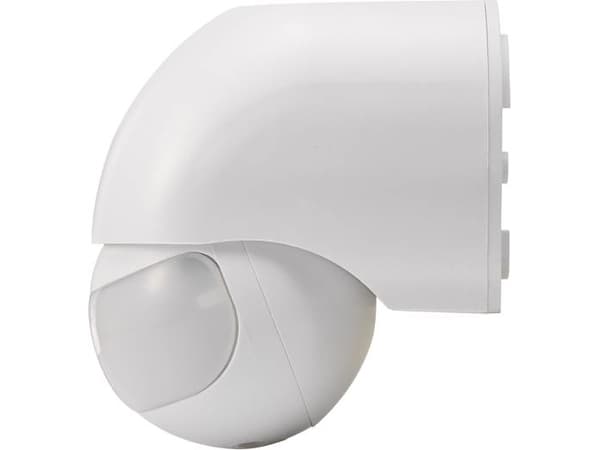 Renkforce 1034069, Vegg, Utendørs, Hvit, IP44, 180°, Passiv Infrarød (PIR) føler