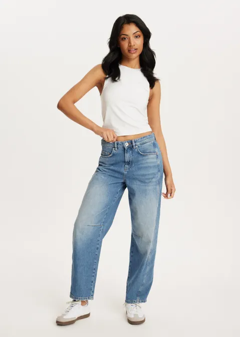 Barrel loose jeans blauw (BLW.USM)