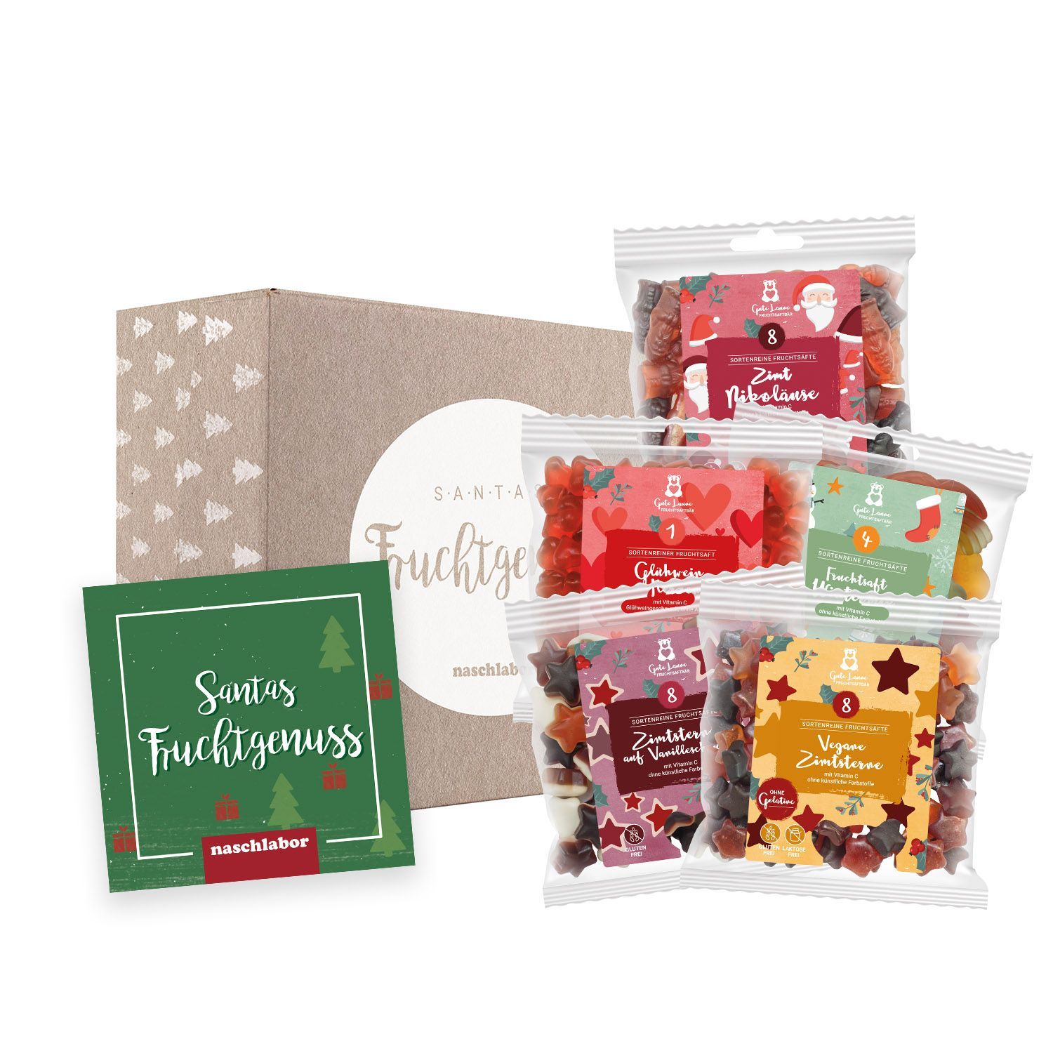 naschlabor Fruchtgummi Mix Fruchtsaftbär Weihnachten