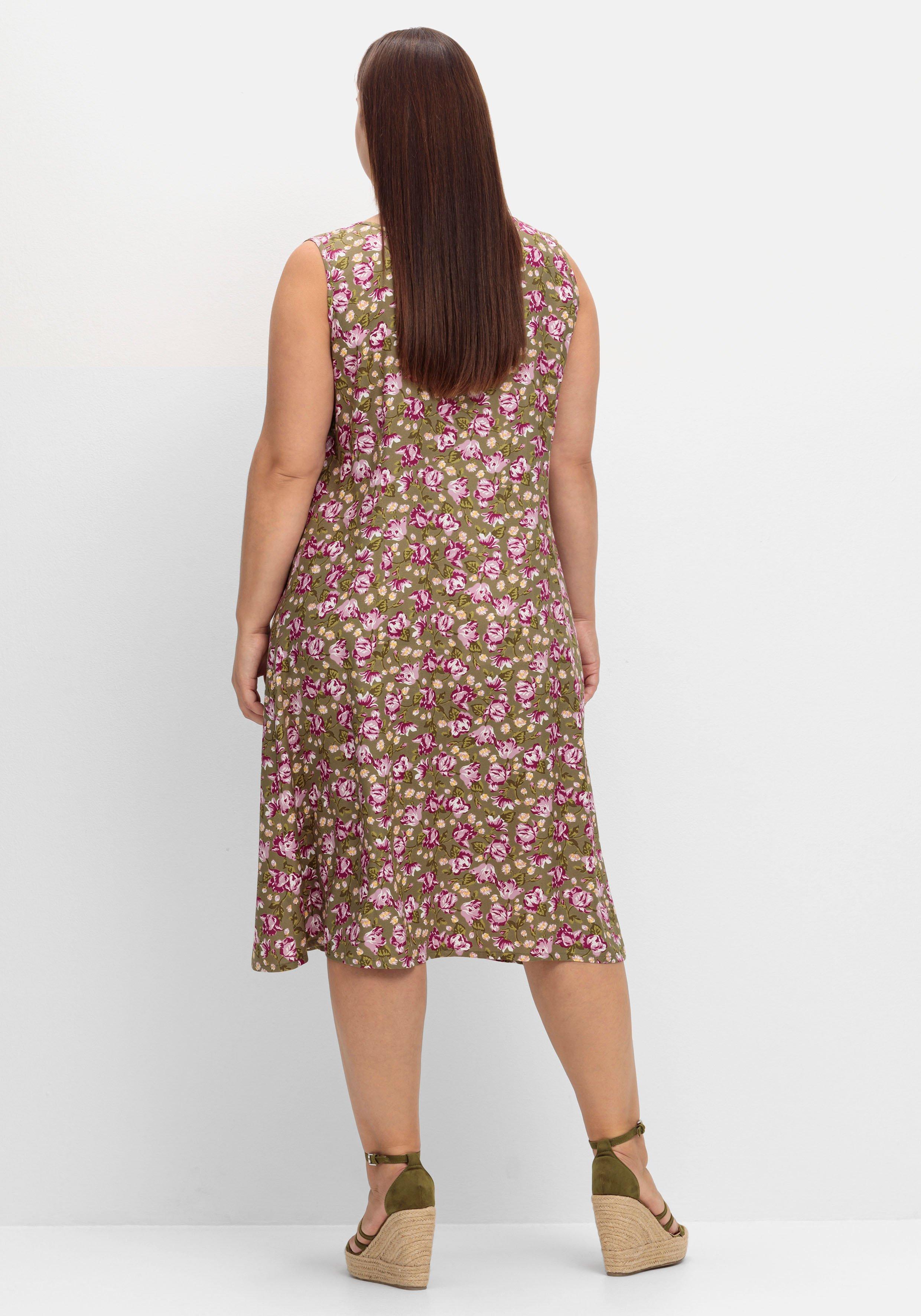 Ärmelloses Kleid mit Blumenprint