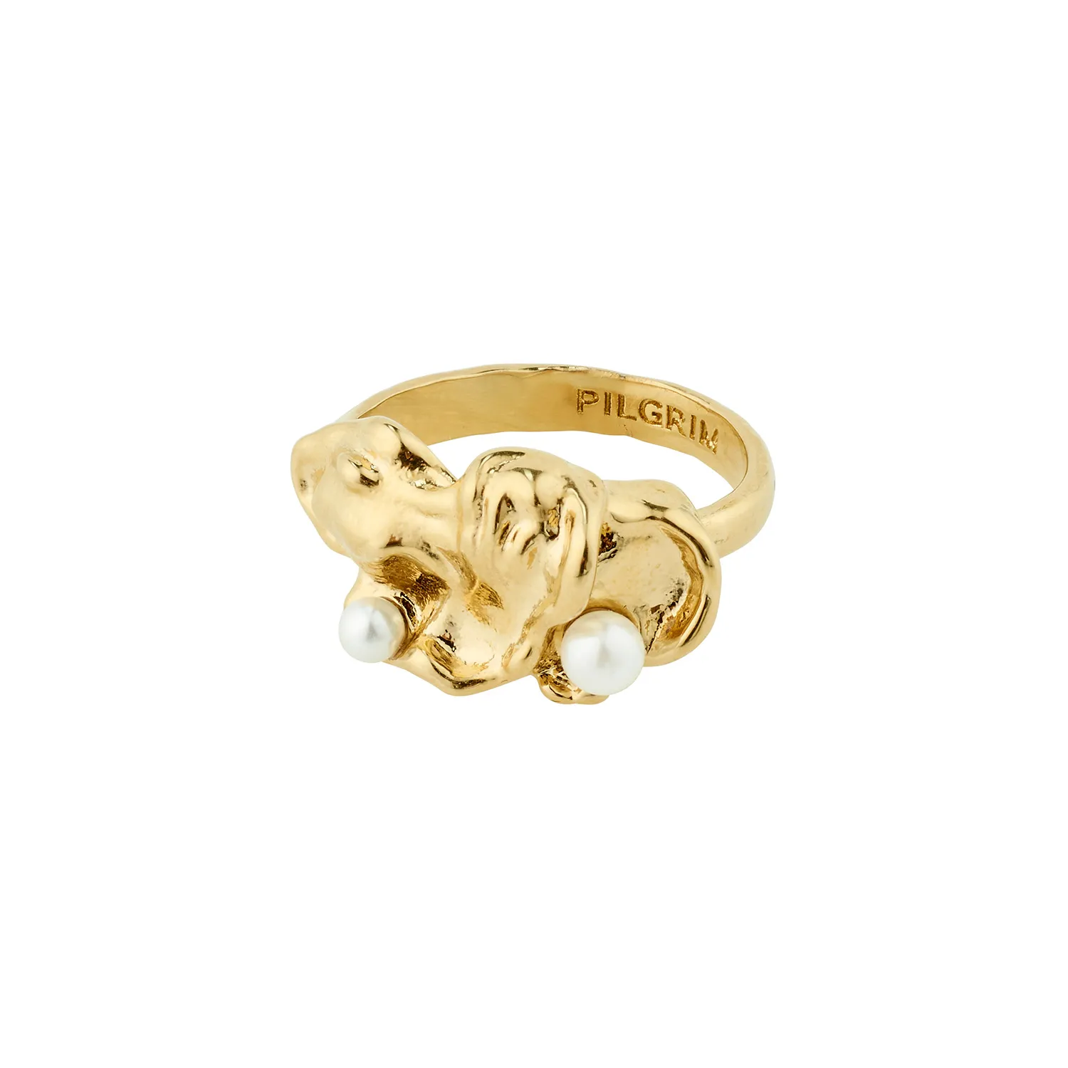 Pilgrim Moon Ring 18 kt. Forgyldt Messing 102412004