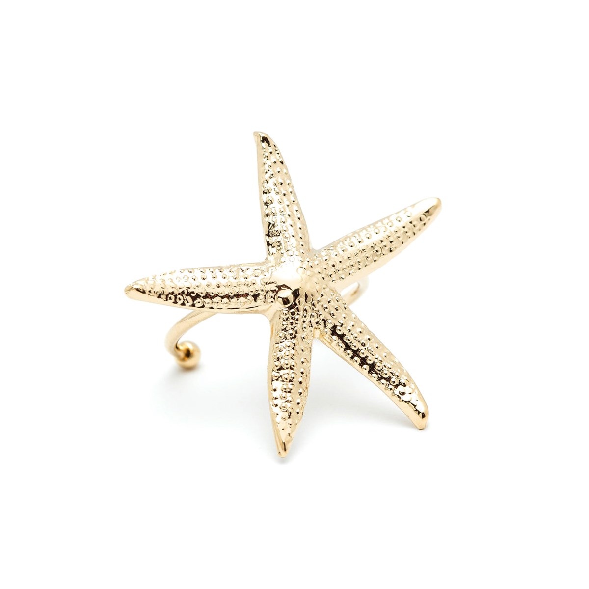 maxi bague étoile doré à l'or fin - CLÉIA