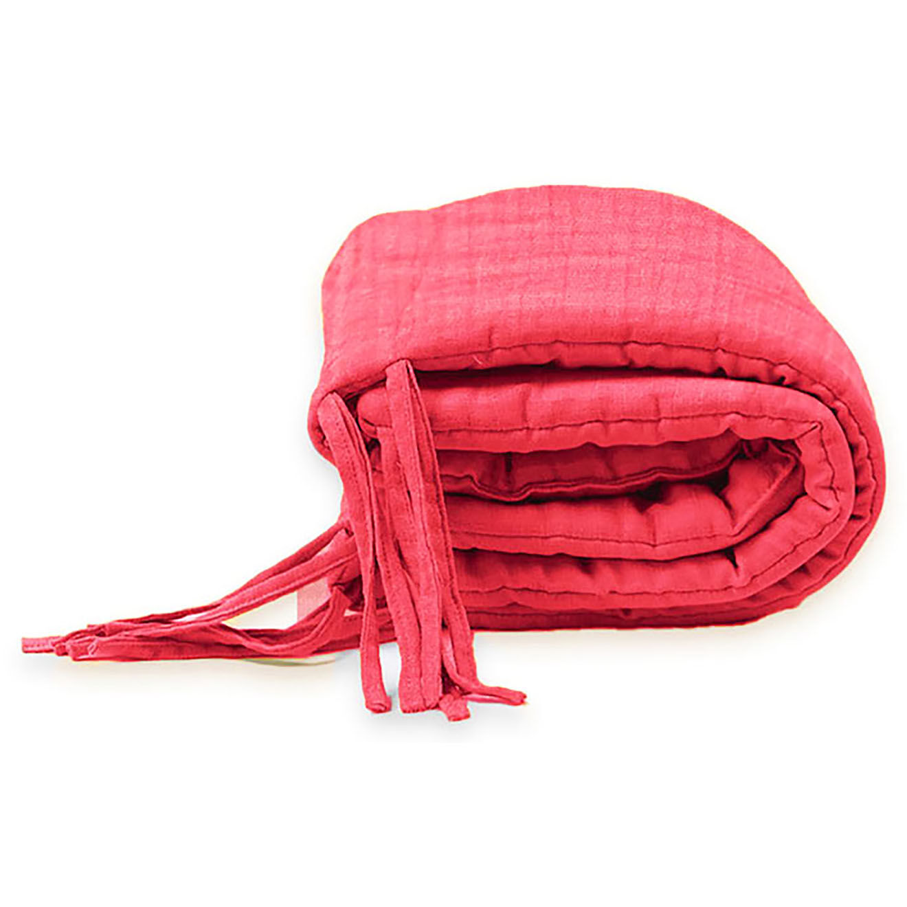 Papate Tour de Lit en Coton Bio fraise - 30x190 cm