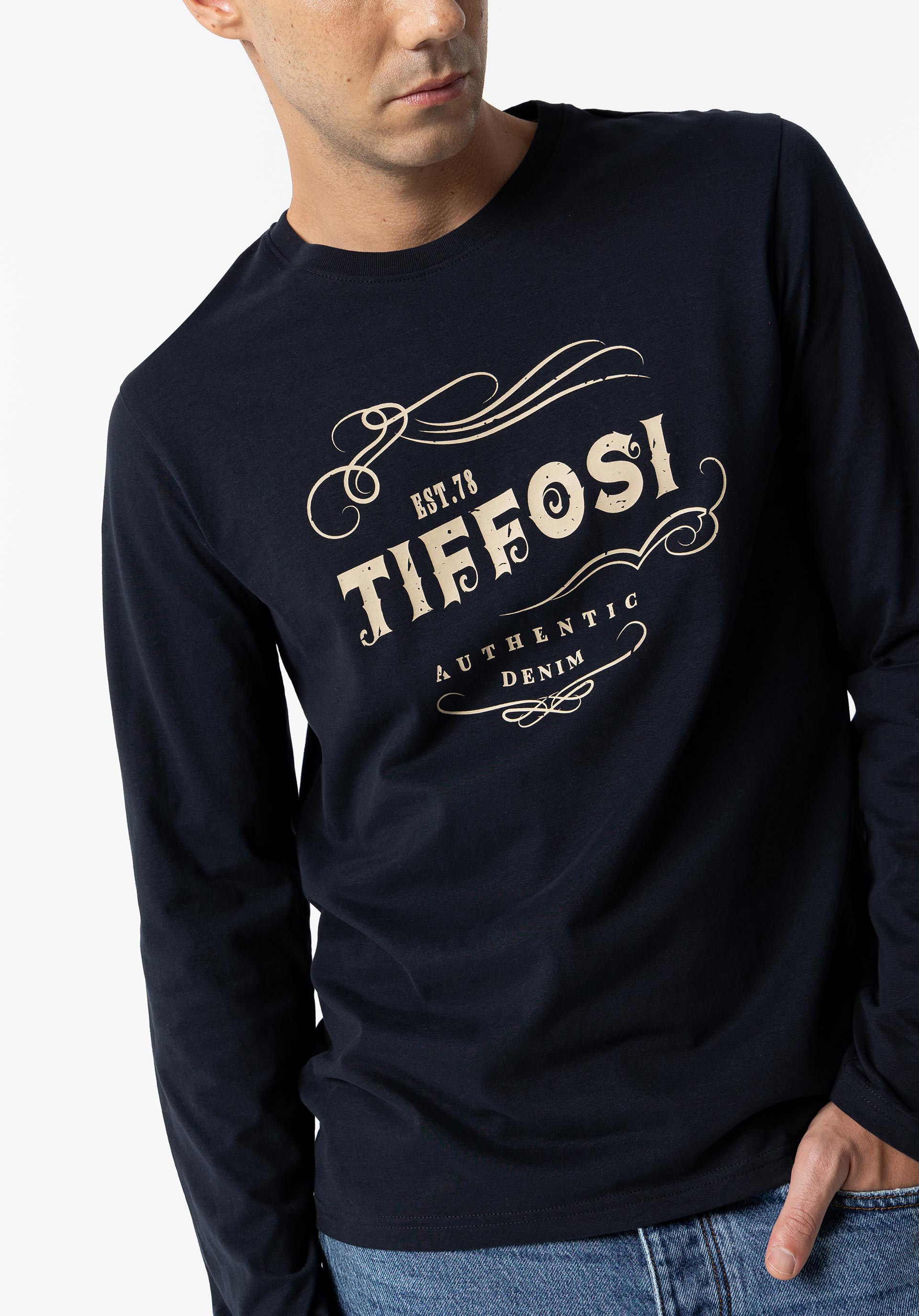 T-shirt com Estampado Frontal