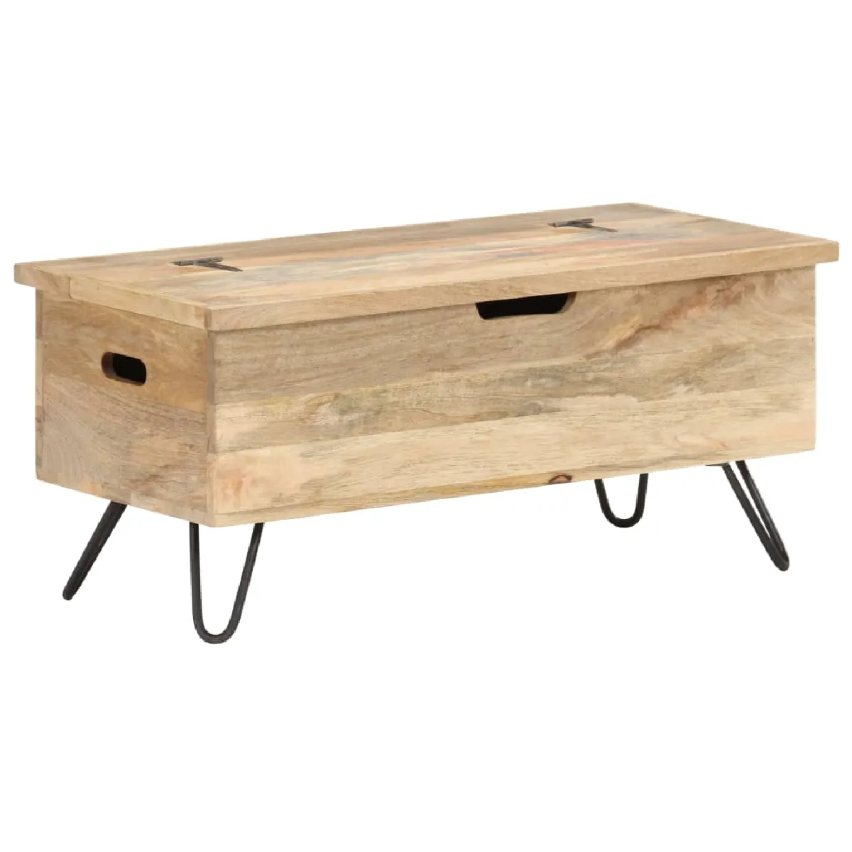 vidaXL Coffre Bois de manguier - 90x40x45 cm