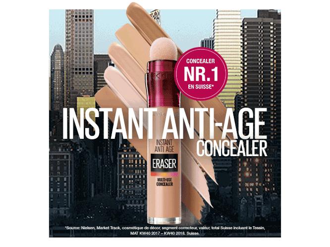 Maybelline Concealer Instant Anti Age 3 Fair Concealer lässt Schwellungen und dunkle Augenringe wie ausgelöscht erscheinen