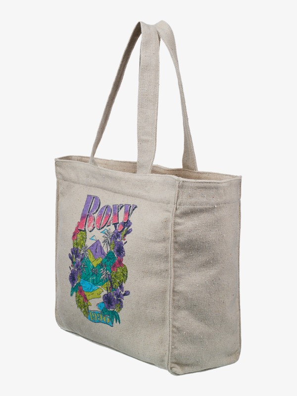 Drink The Wave Tote bag Beige Femme