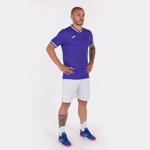Camiseta Joma Toletum III de manga curta roxa