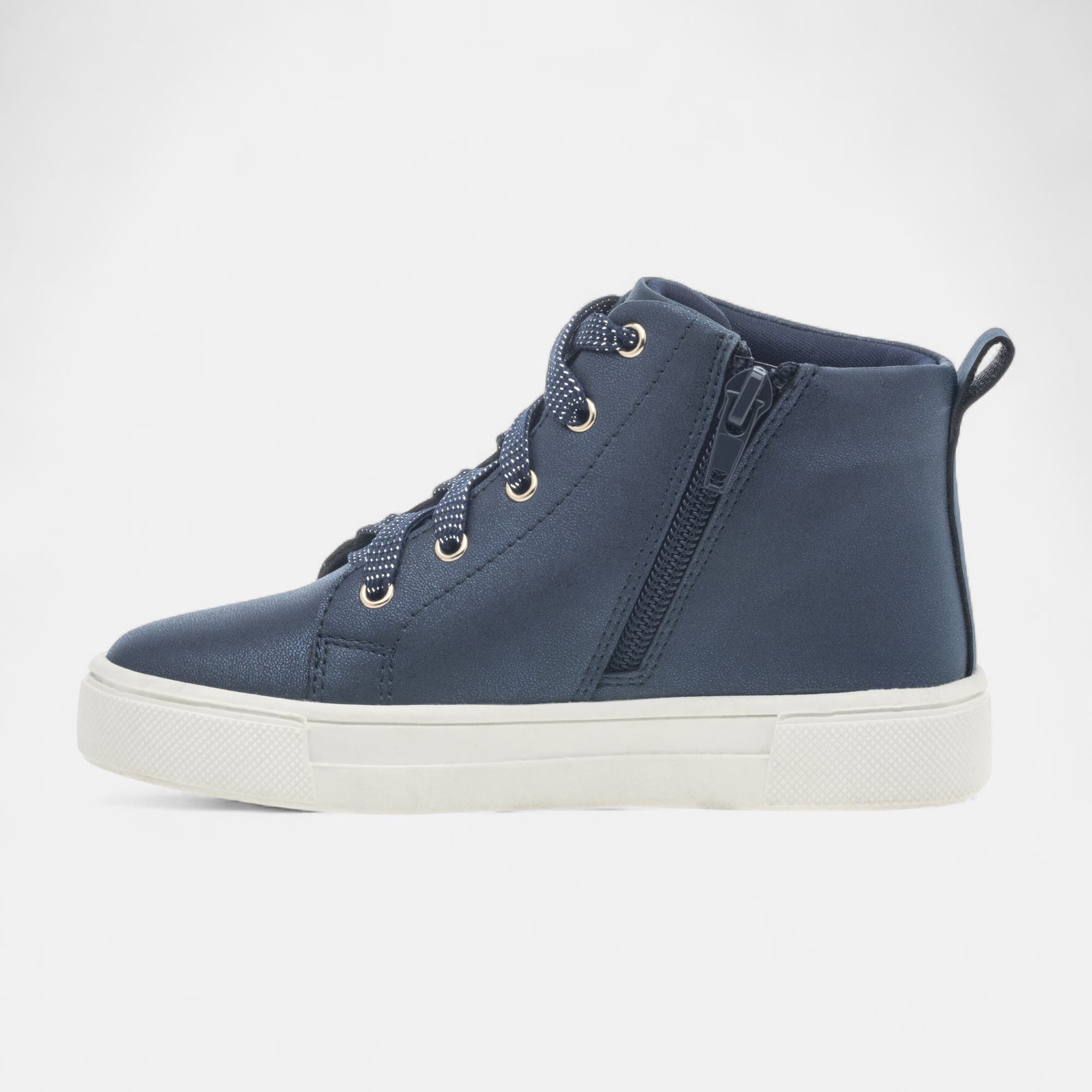 Baskets hautes Fille bleu marine