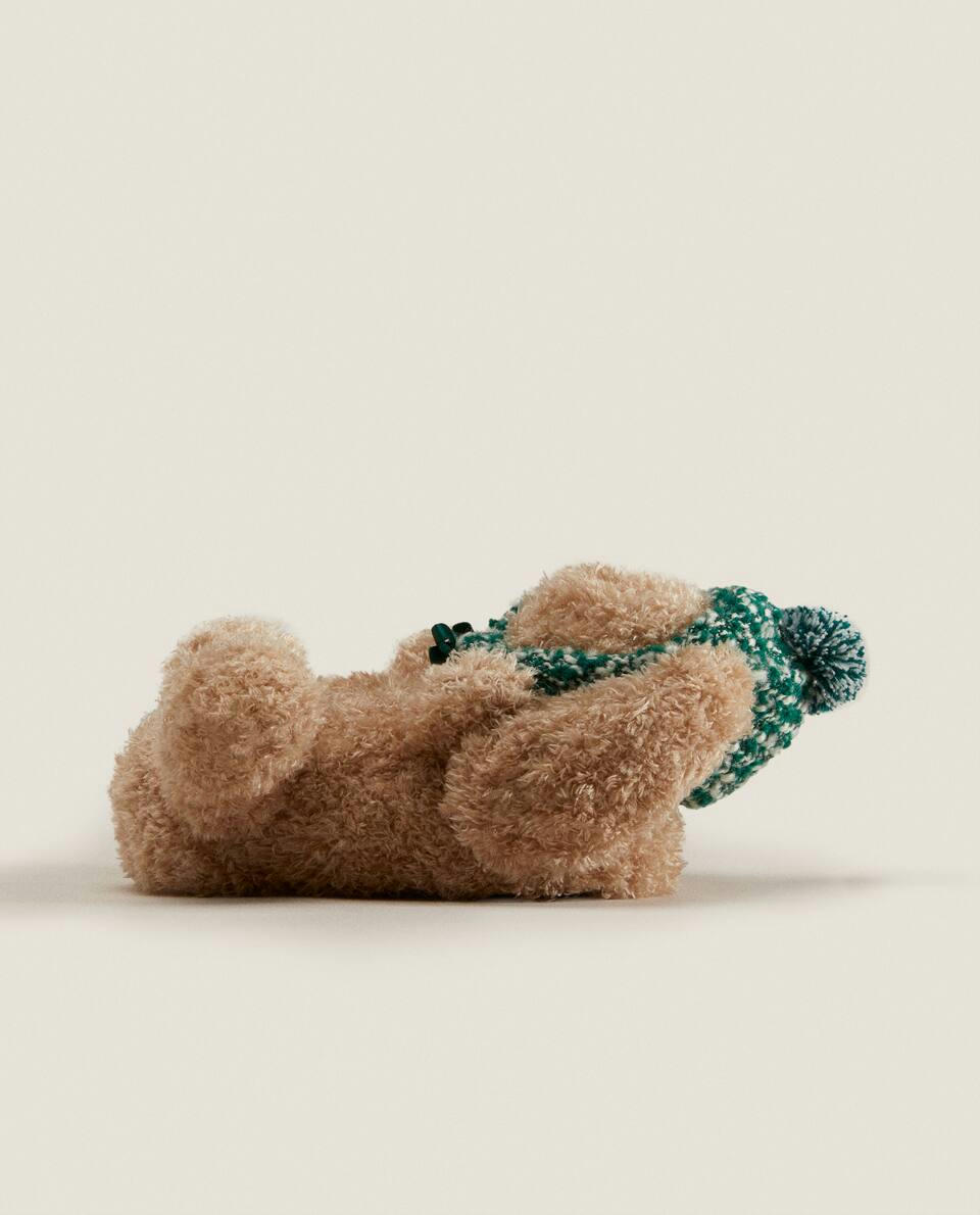 Pantufas de coelhinho de Natal