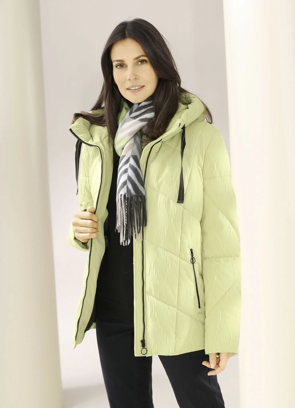 Jacke mit Reißverschlussleiste