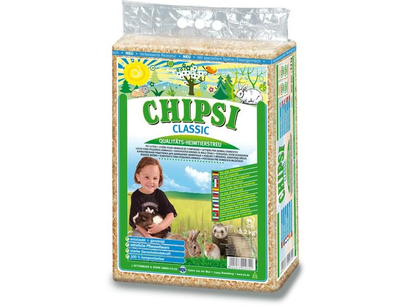 CHIPSI Einstreu Classic, 3.2 kg Der Tierstreu-Klassiker!