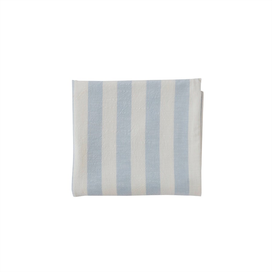 OYOY Living - Stribet Dug 260x140 cm - Ice Blue