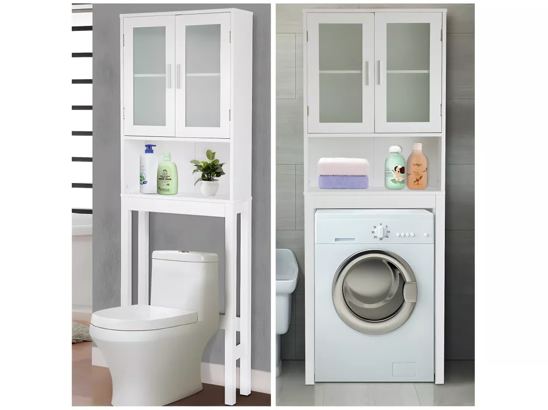 Meuble dessus toilettes wc 57.5 x 19 x 170 cm 20_0000805