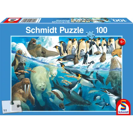 Schmidt Spiele KinderPuzzle - Tiere am Polarkreis