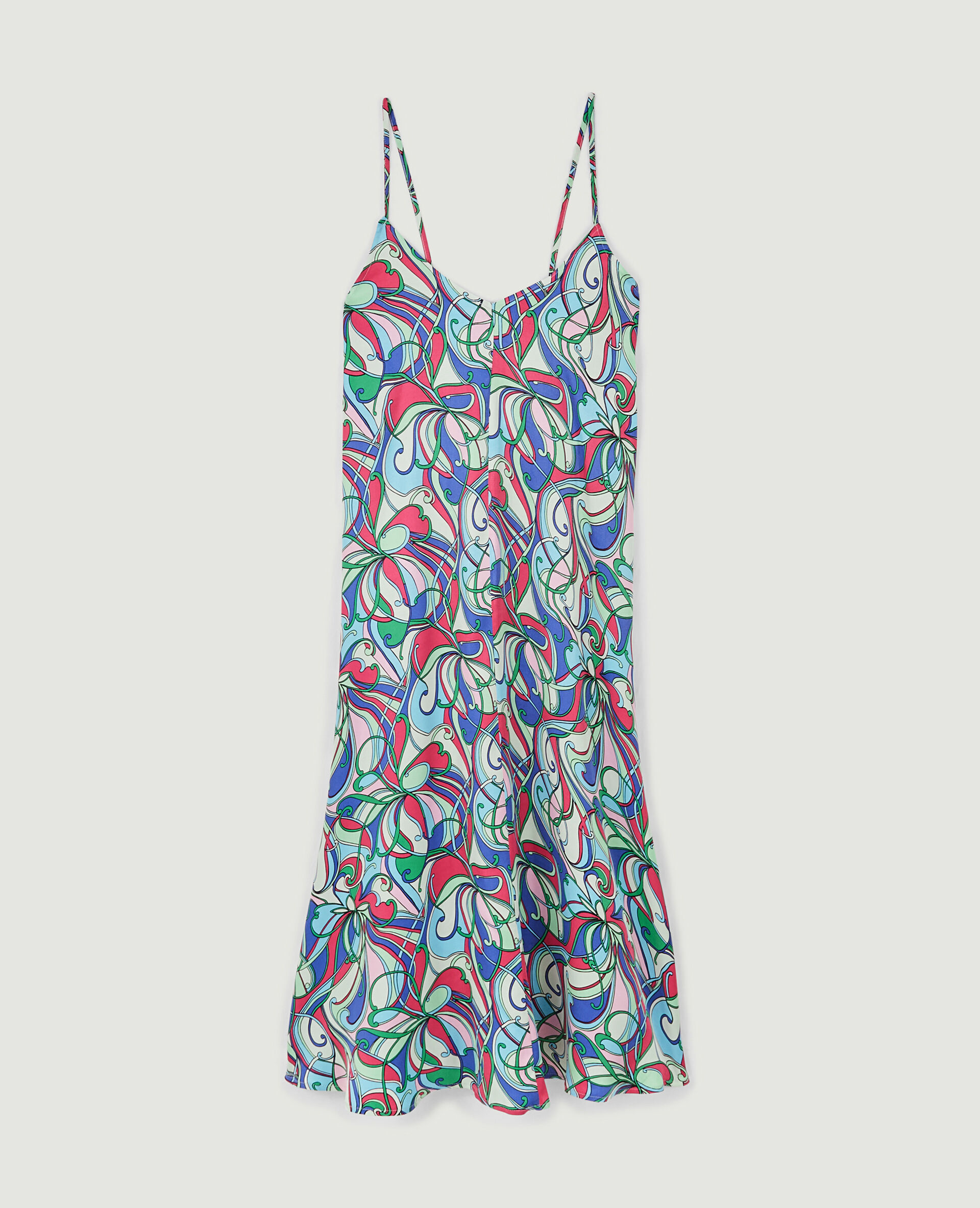 Robe dos-nu avec liens à nouer - Violet