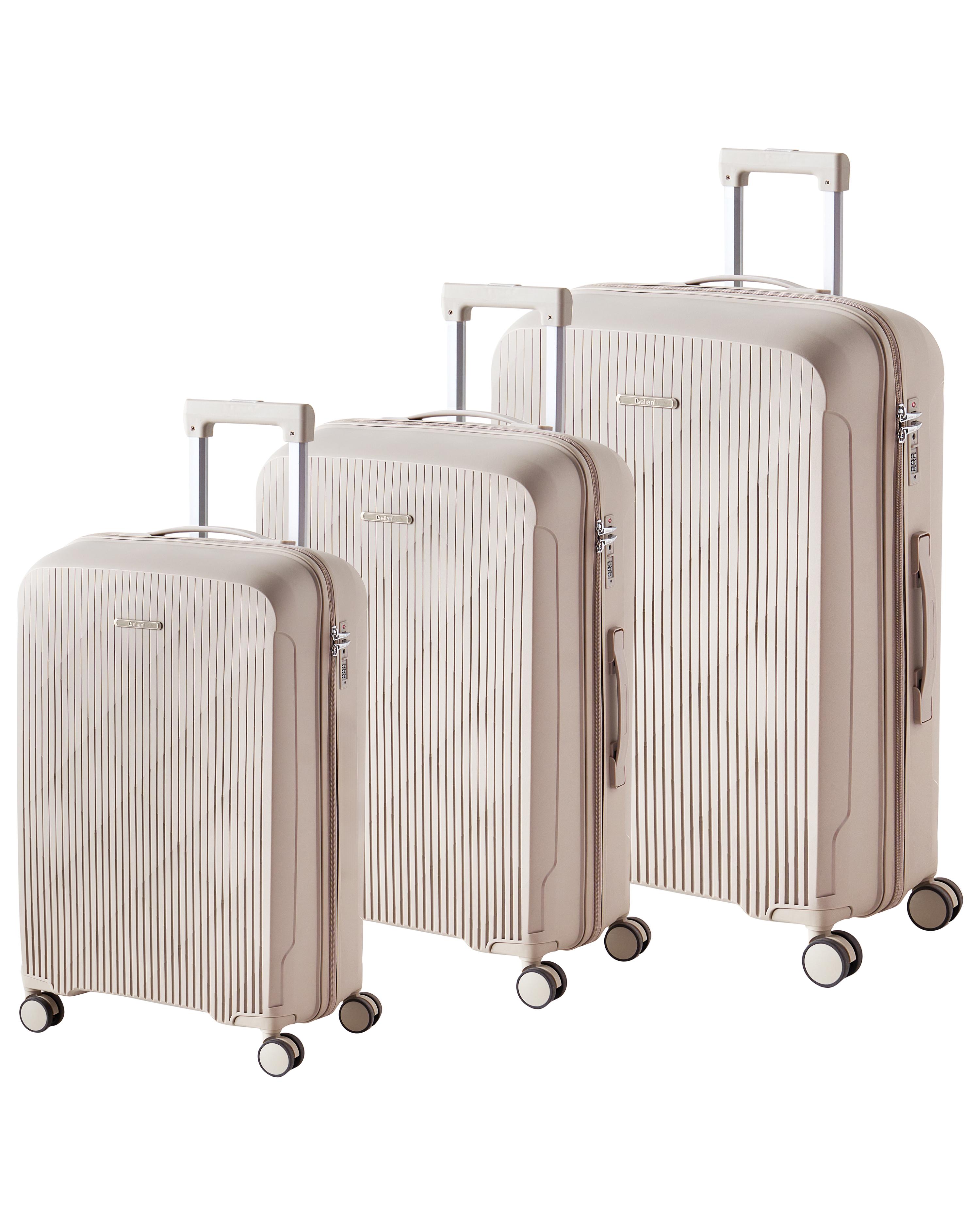Set van 3 harde koffers TONSAI Lichtbeige