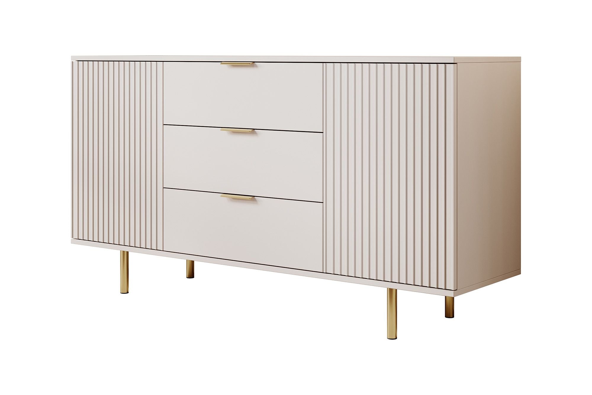 Meubella - Dressoir Nicola - Beige - 150 cm