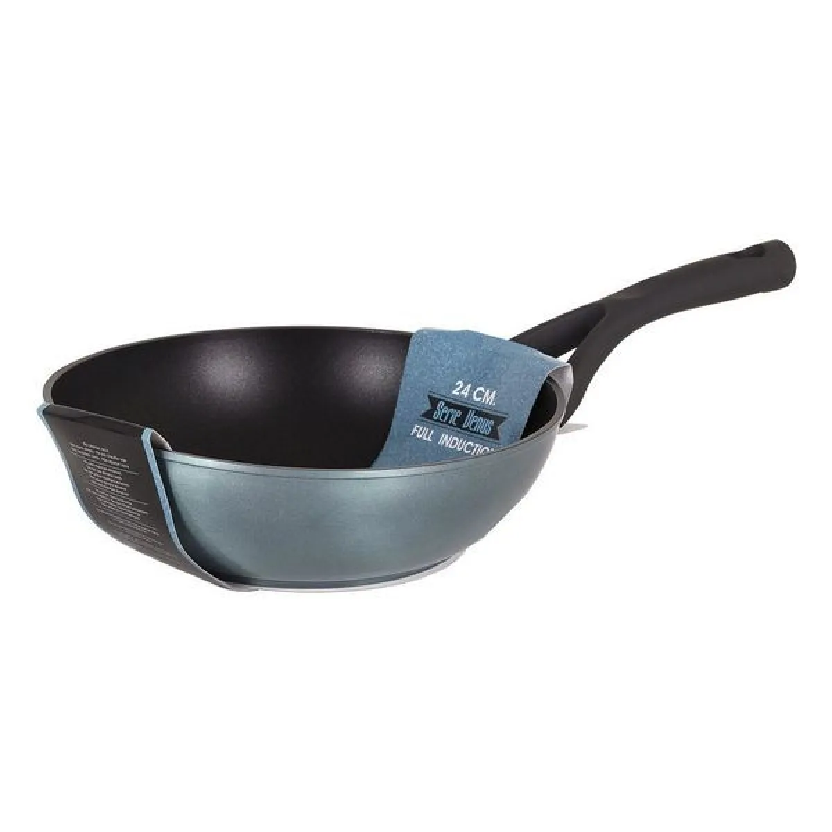 Totalcadeau Wok Ø24cm Bleu