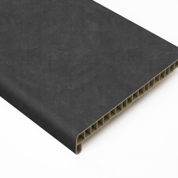 Vensterbank kunststof steenlook 300x25cm inclusief eindkappen