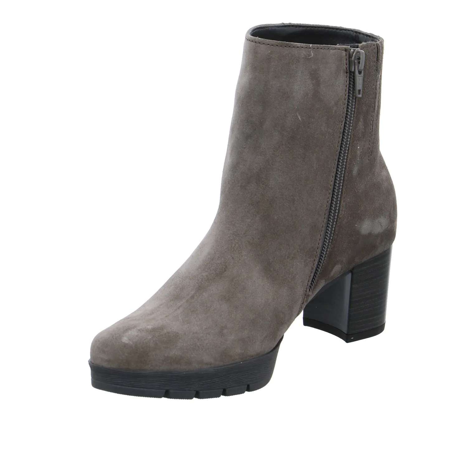 GABOR Stiefelette Taupe Leder