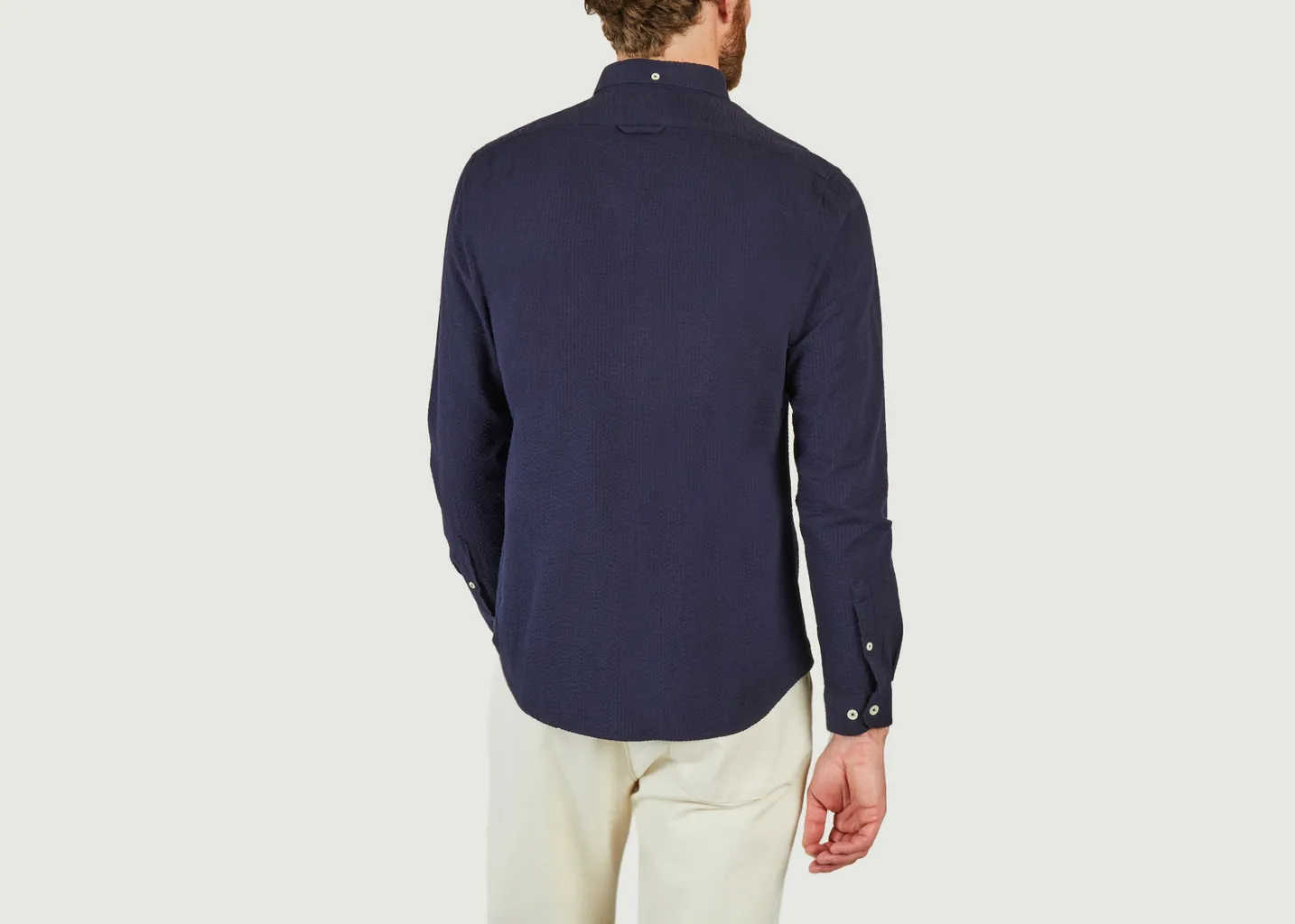 Chemise Severin Seersuck Cuisse de Grenouille