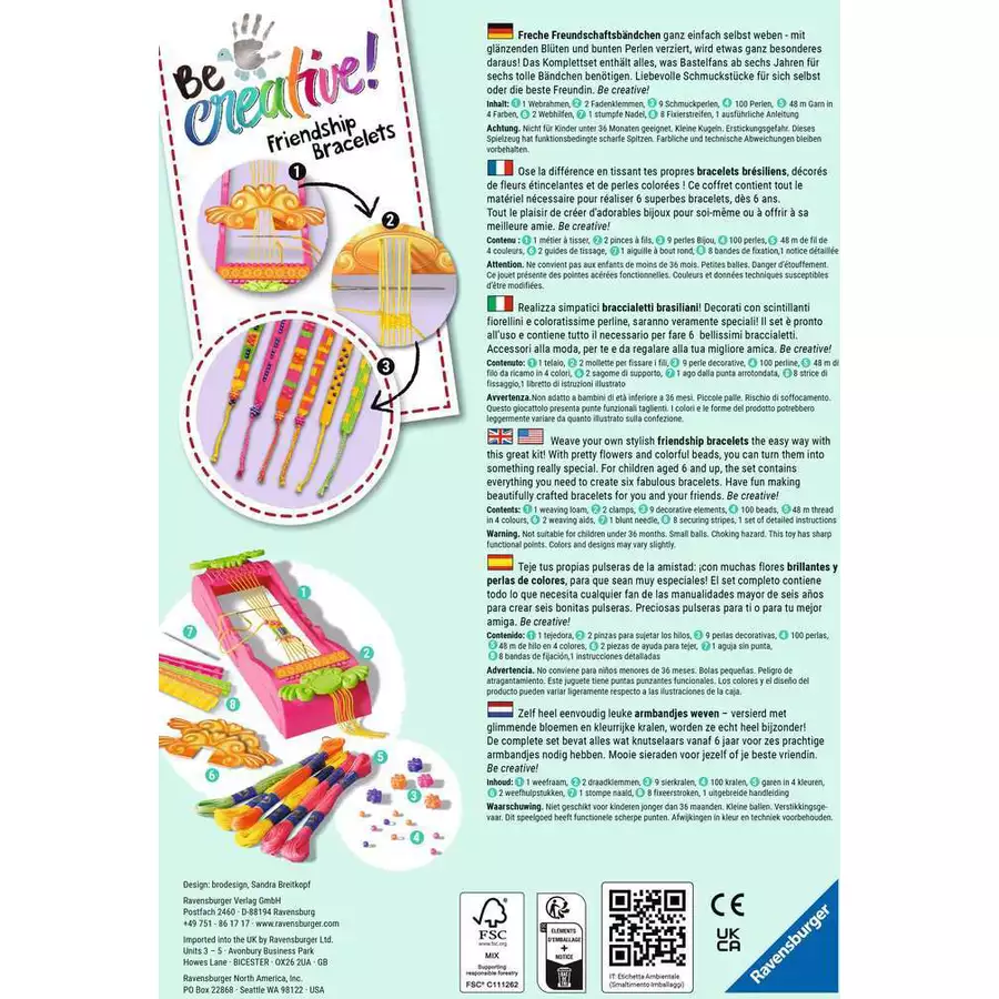 Ravensburger BeCreative Freundschaftsbändchen bunt