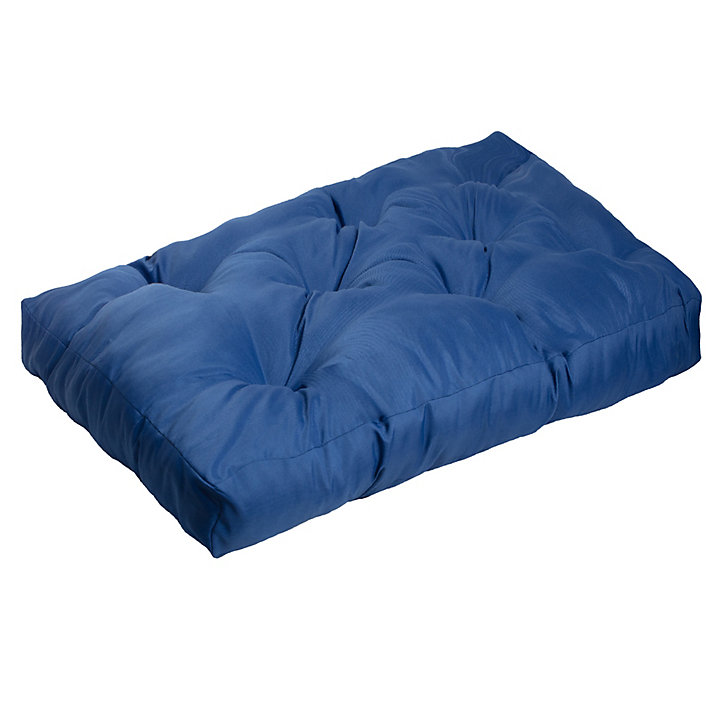 Coussin palette Mykonos bleu L.120 x l.80 x ep.10cm