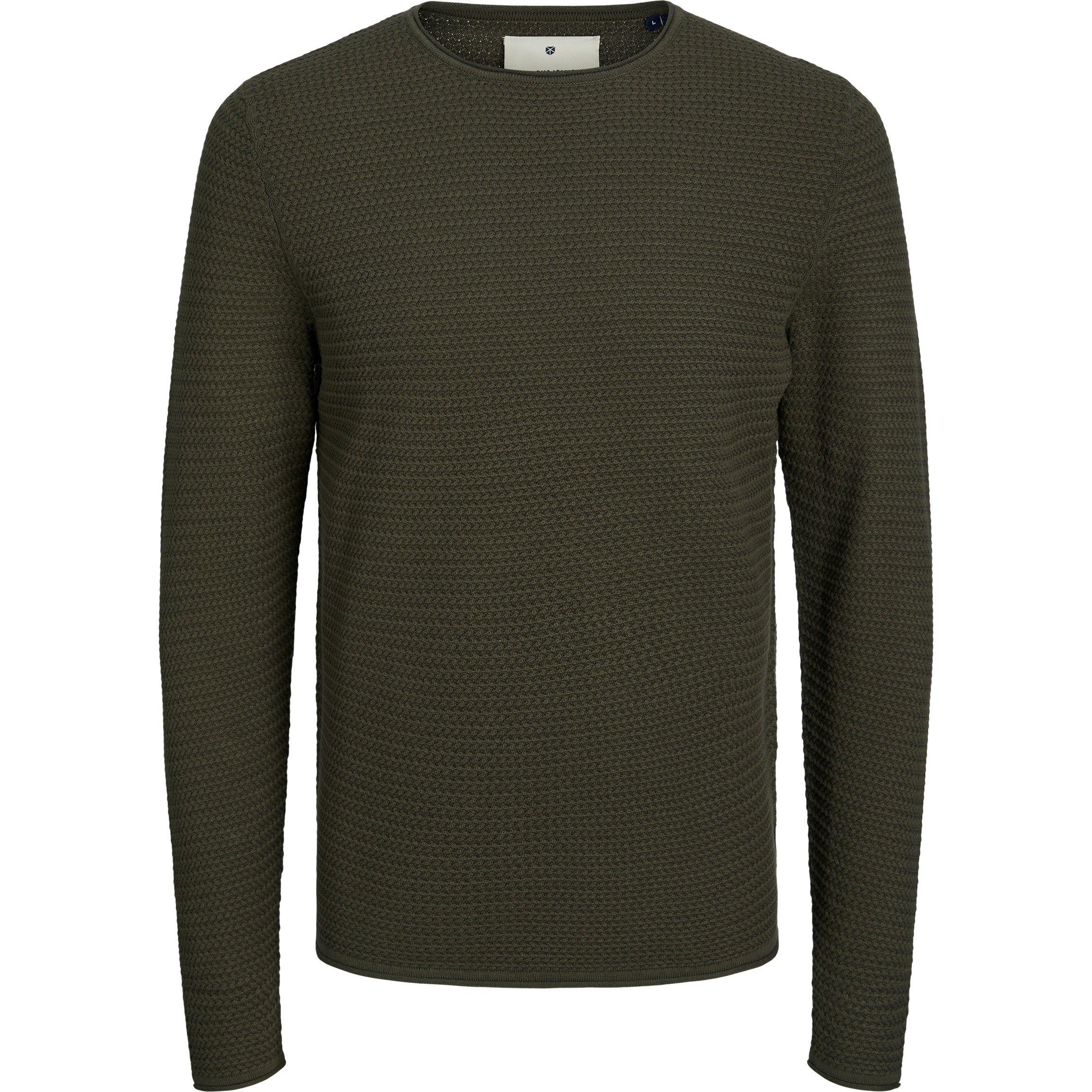 Jack and Jones Textured Crew Jumper Mens