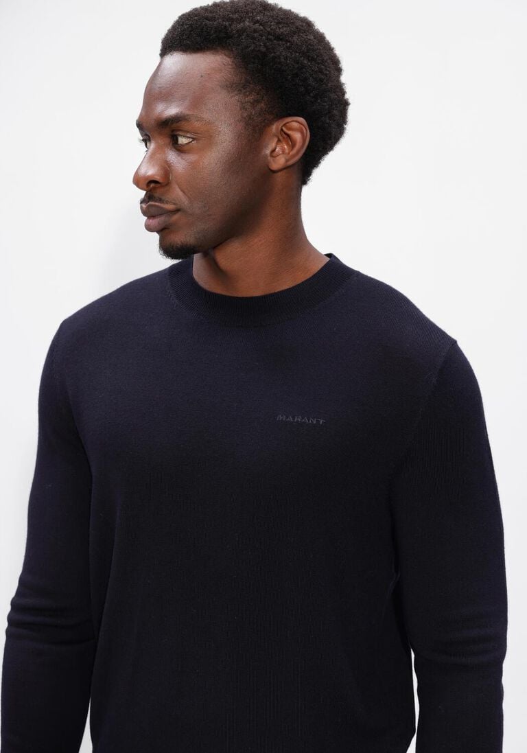 donkerblauwe isabel marant trui basile pullover