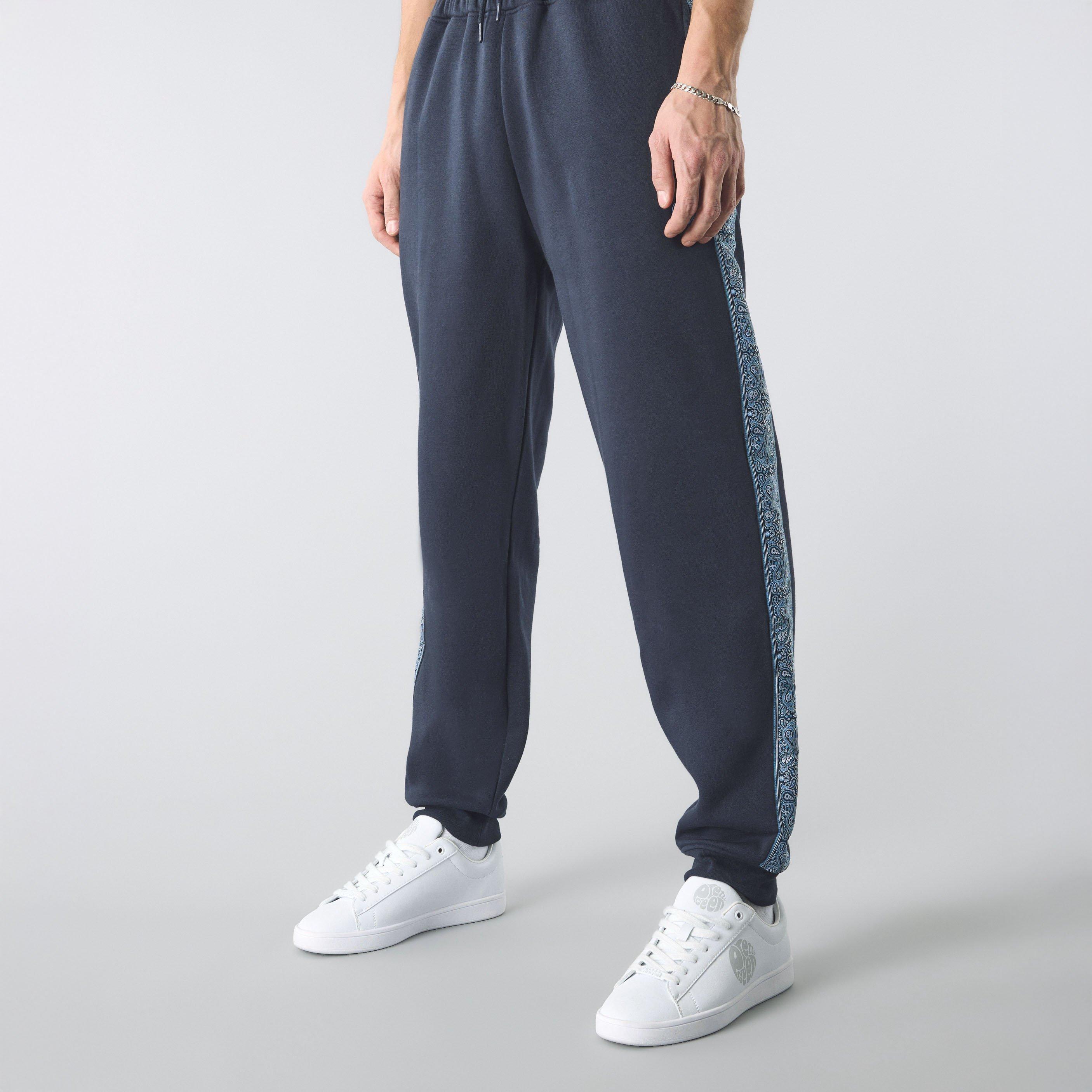 Pretty Green Eclipse Paisley Tape Jogging Bottoms