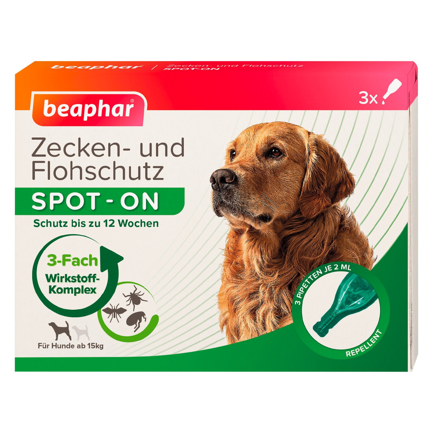 beaphar Zecken- und Flohschutz SPOT-ON  - 3 x 2ml