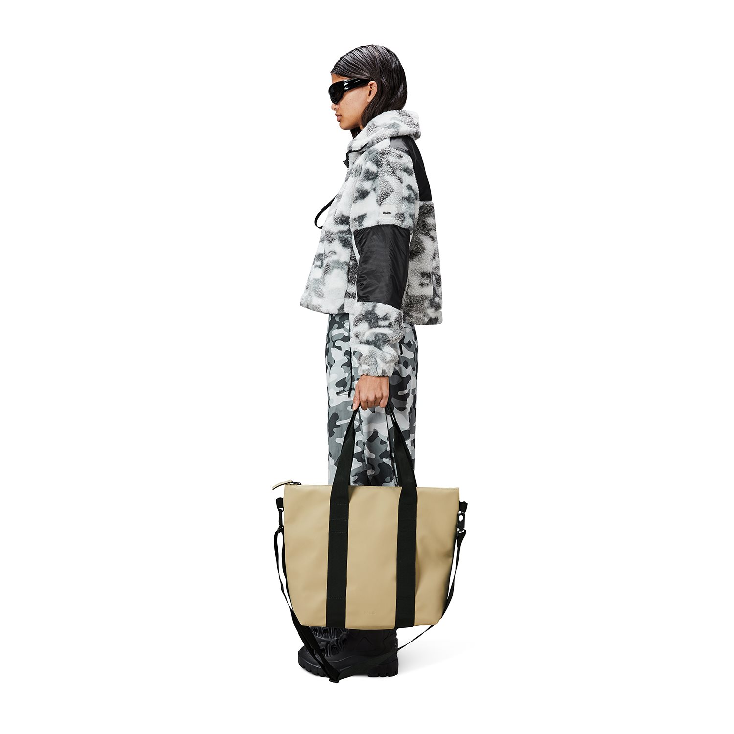 Rains Tote Bag Mini W3 sand