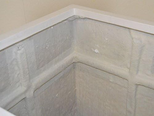 Elegant Einrichten Pflanzkübel, Blumenkübel Fiberglas quadratisch 80x80x80cm Perlmutt weiß.
