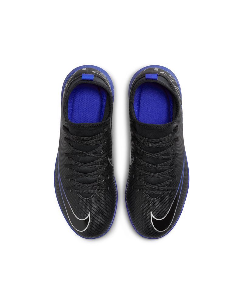 Chaussures de football Nike Mercurial Superfly 9 Club TF Noir & Bleu pour enfant