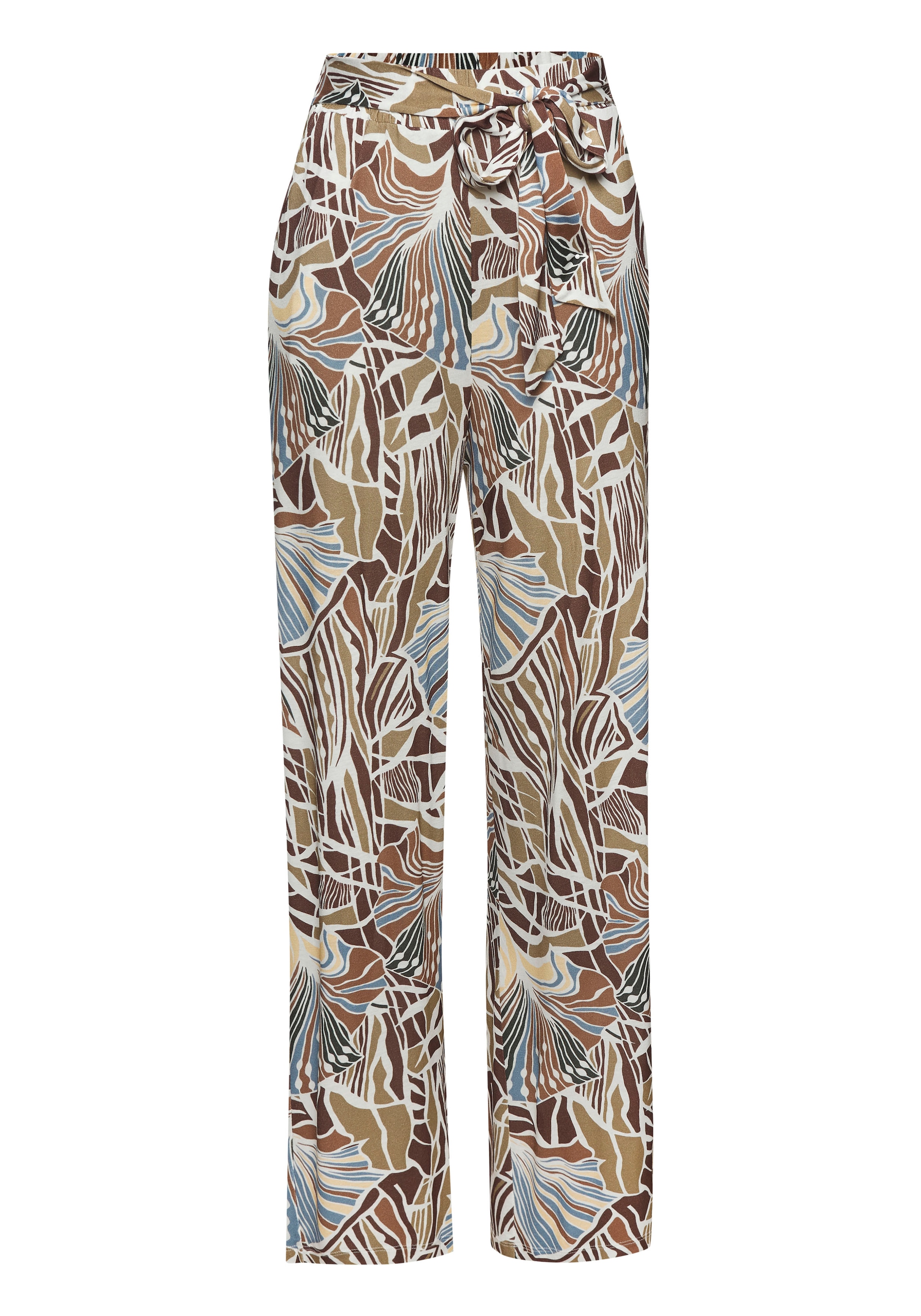 LASCANA Palazzohose  aus Viskosejersey, Sommerhose mit Alloverprint und Taschen