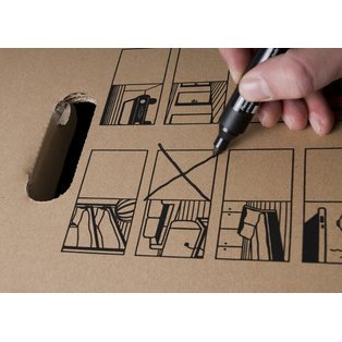 smartboxpro Cartons de déménagement 'CARGO-BOX XS', marron