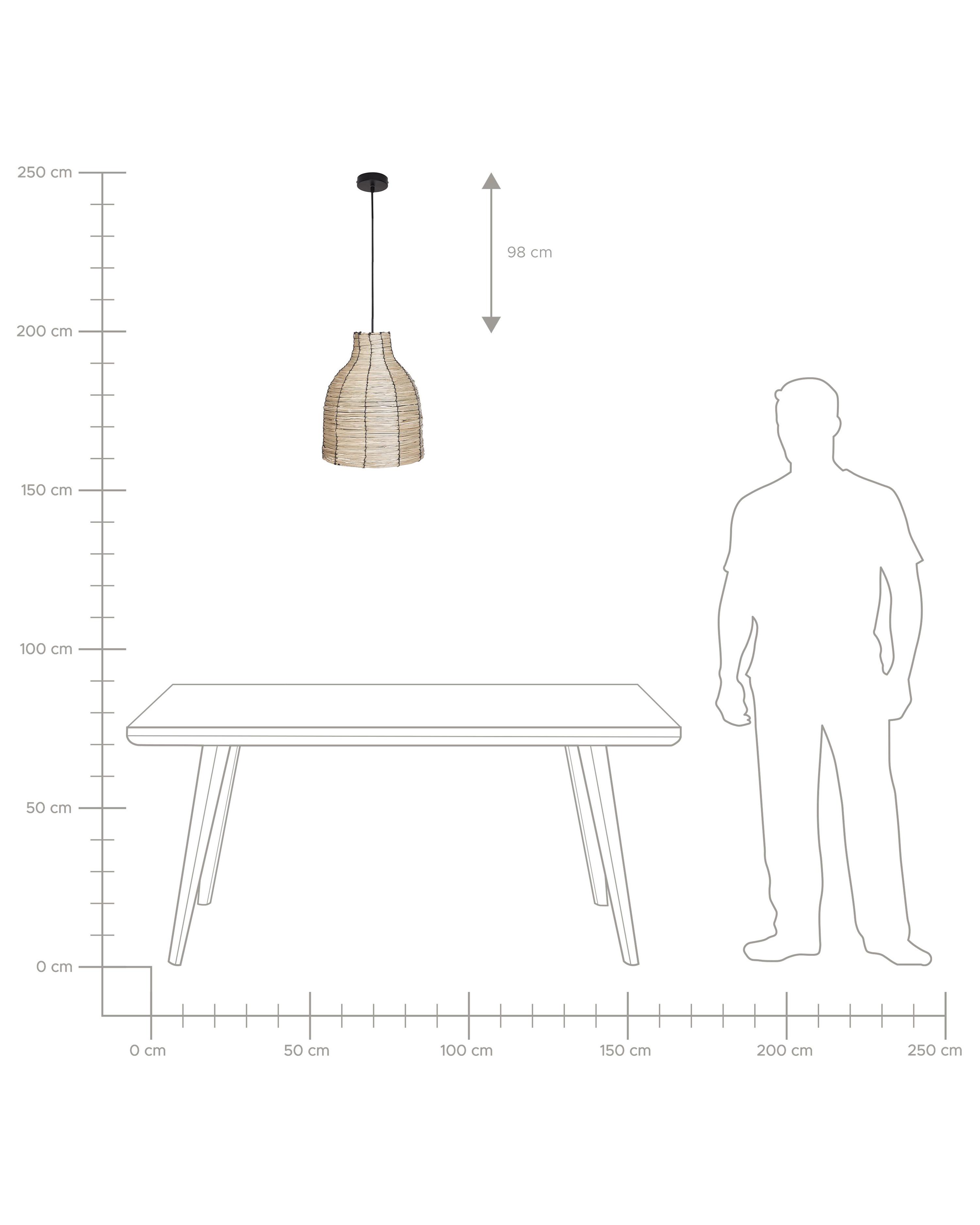 Hanglamp KELAKAS Wicker Natuurlijk