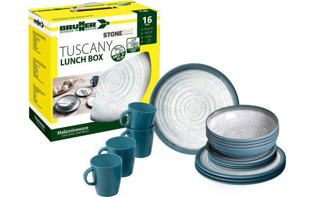 Brunner Tuscany Lunch Box Geschirr Set 16-tlg.