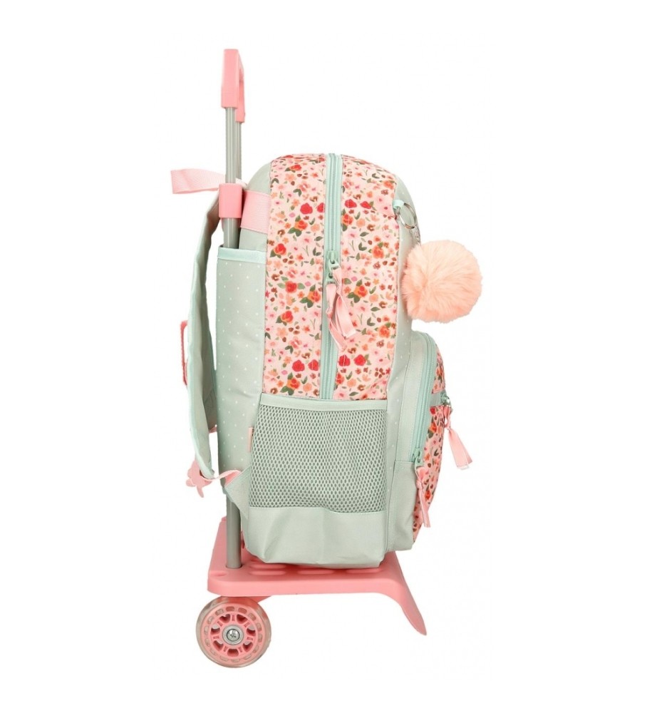 Joumma Bags Mochila MovomRomantic Girl con carro verde -31x42x13cm-