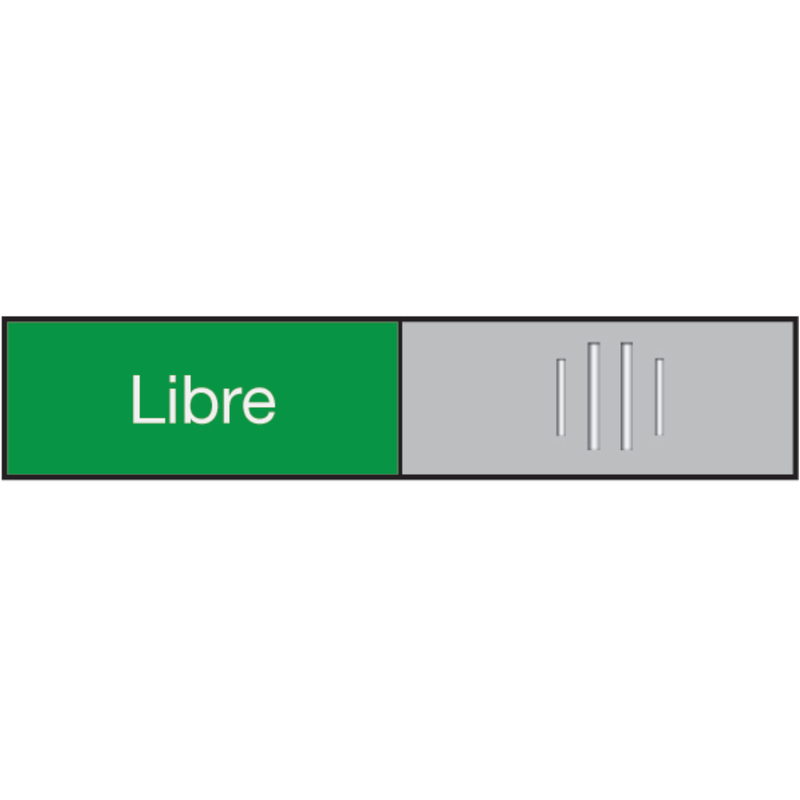 Berec Design Türschild Libre-Occupé, französisch, 102 x 27.4 mm, 1 Stück